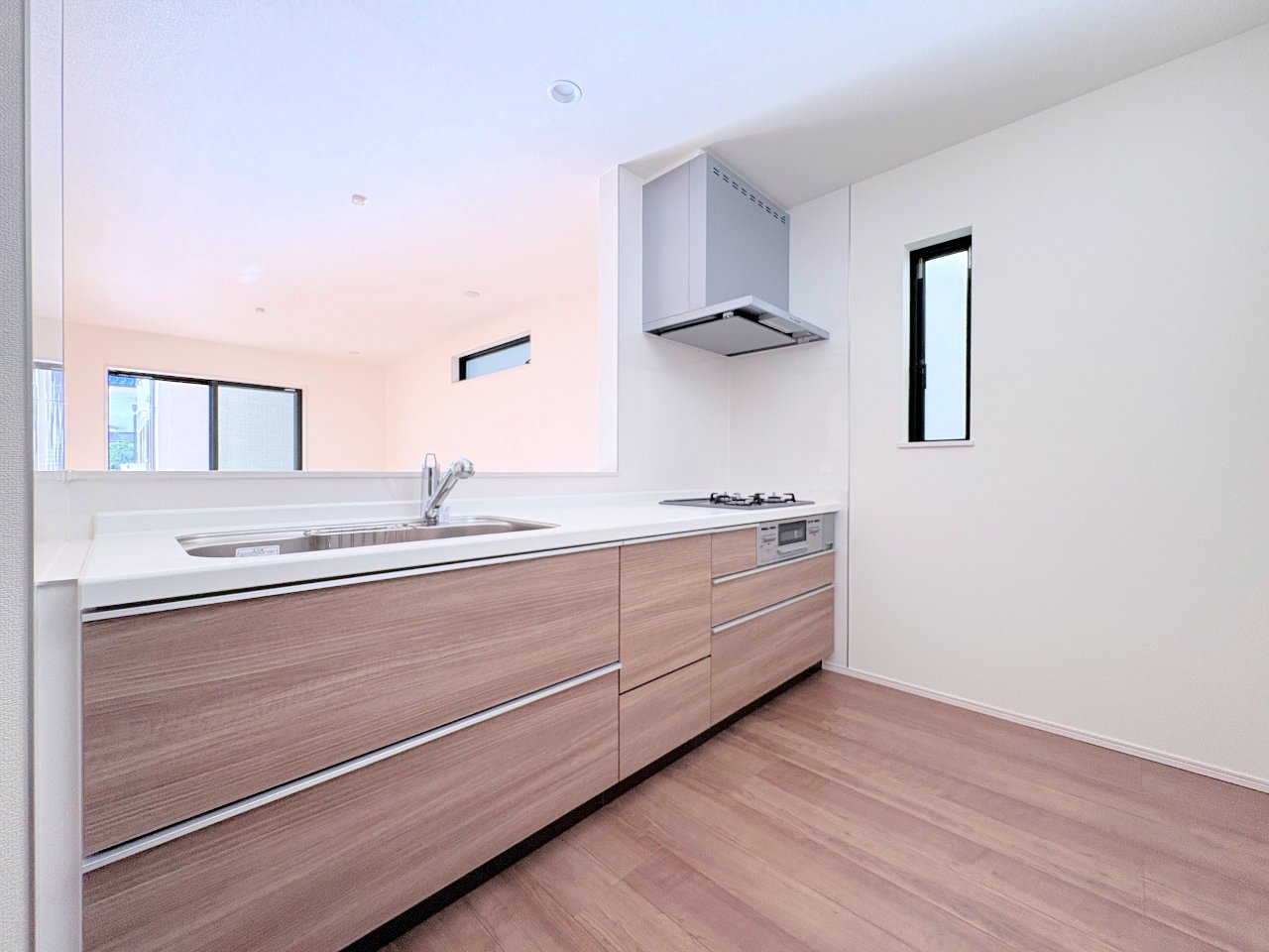 毎日の家事が楽しくなるように考え抜かれたキッチン。