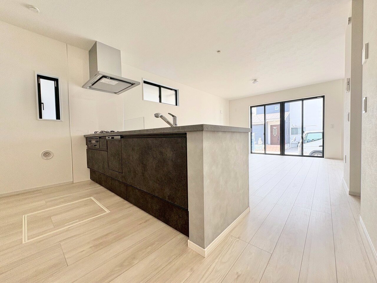 水回りをまとめ、毎日の家事動線にも配慮しました。