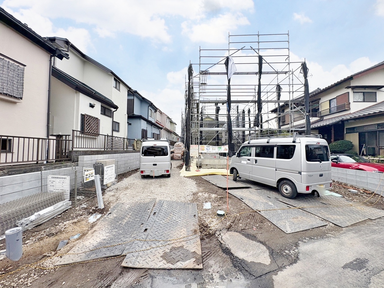 17.5帖のLDK横には続き間の洋室を備えました。(令和8年4月 撮影)