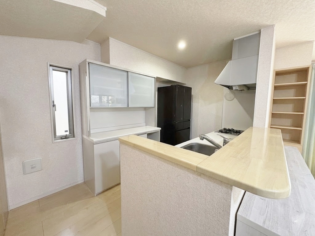 コミュニケーションを楽しめる対面式キッチンなら会話も弾みそう。