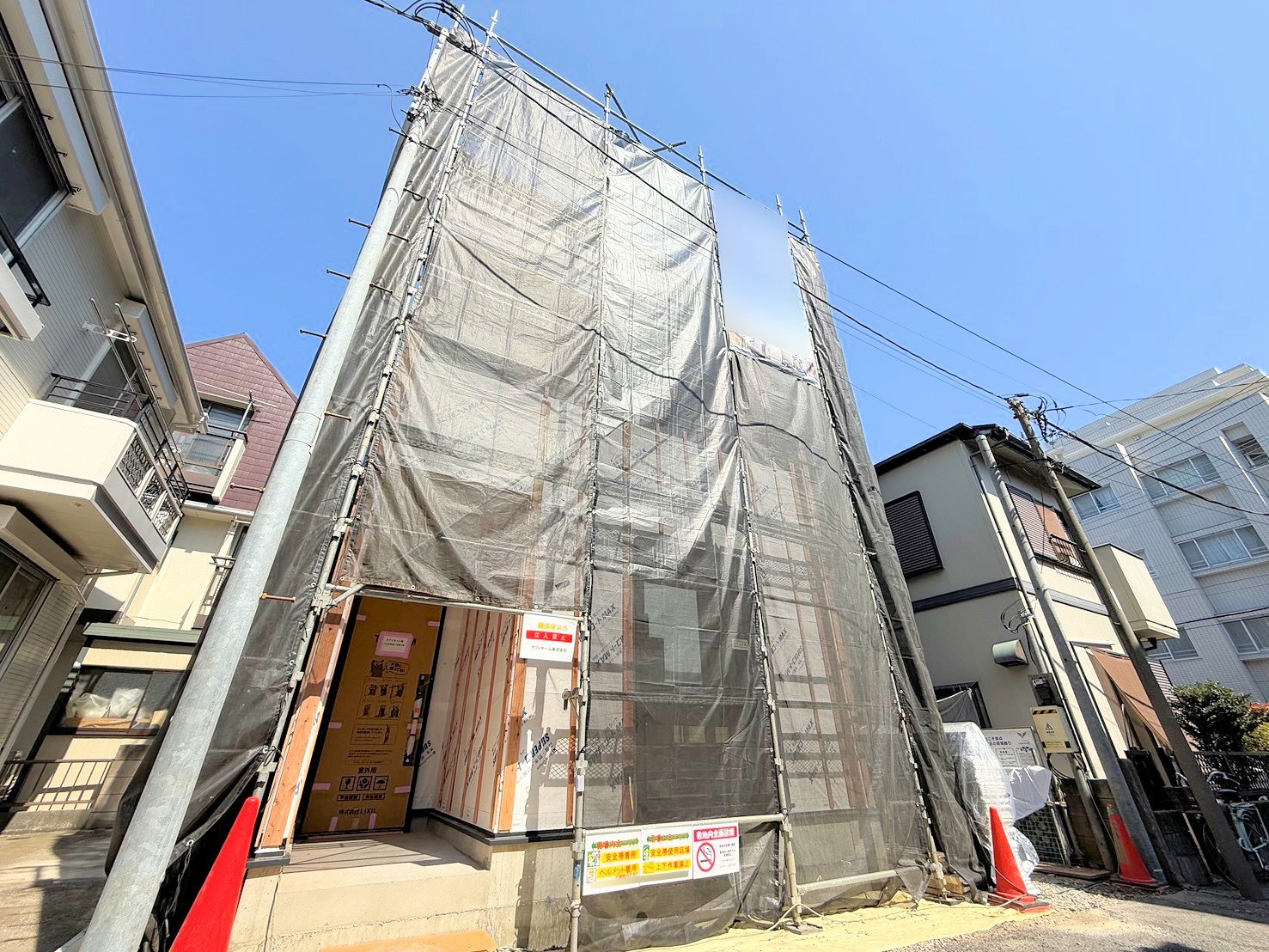 プライバシーに配慮した2階リビング設計。(令和8年3月 撮影)