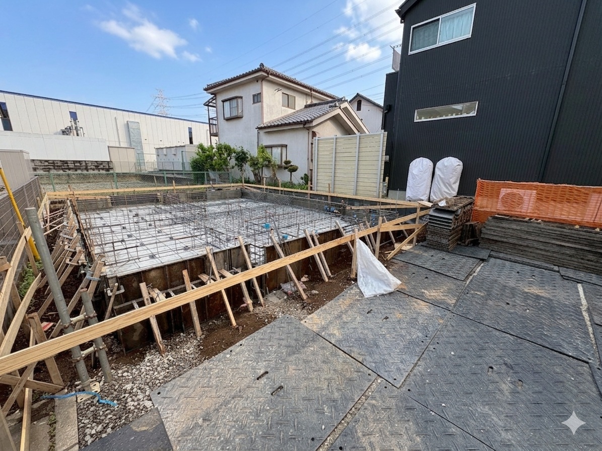 リビングはアクセントクロスを使用し洗練されたデザイン空間を演出。(令和8年4月 撮影)