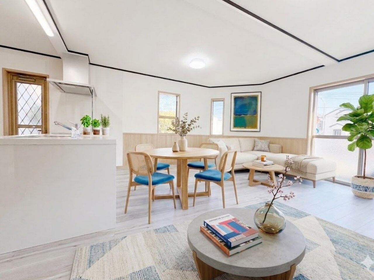 私達らしい等身大の暮らし、過ごす時を楽しむ場所。※現況物件写真にCG画像処理済み