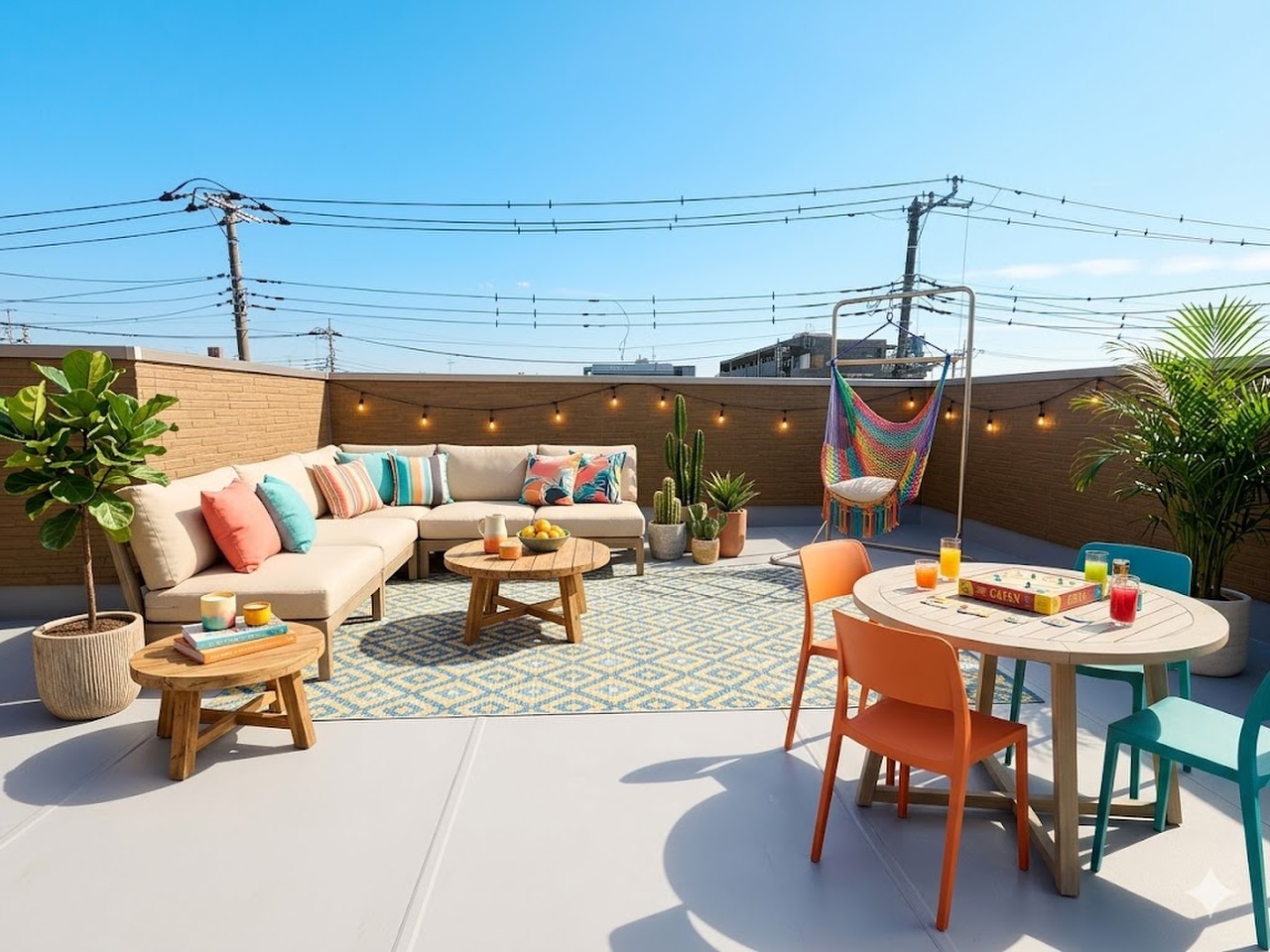 豊かな光と風を運んでくれる我が家自慢の場所。※現況物件写真にCG画像処理済み