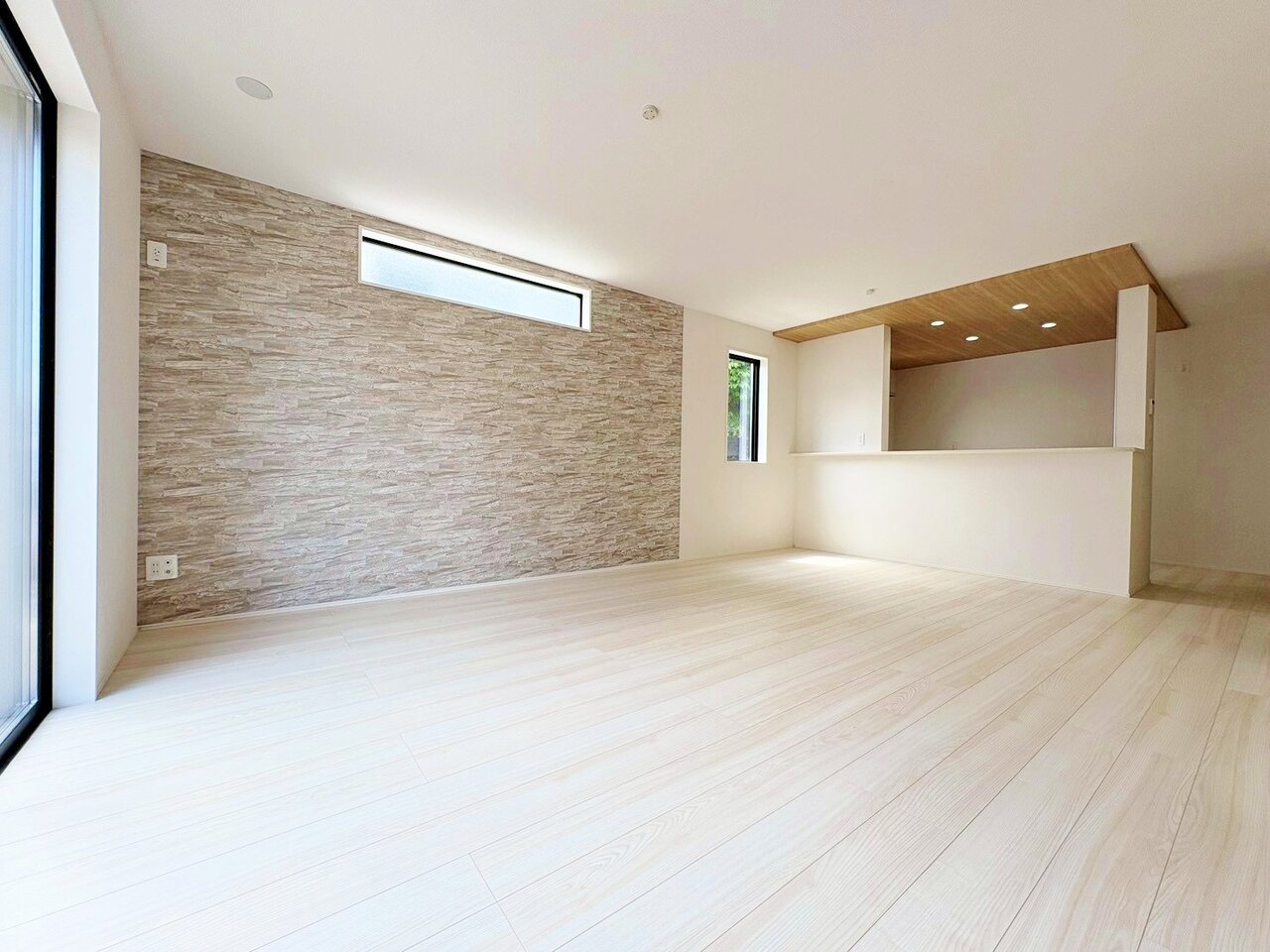 アクセントクロスで装い、お洒落な空間にこだわりました。