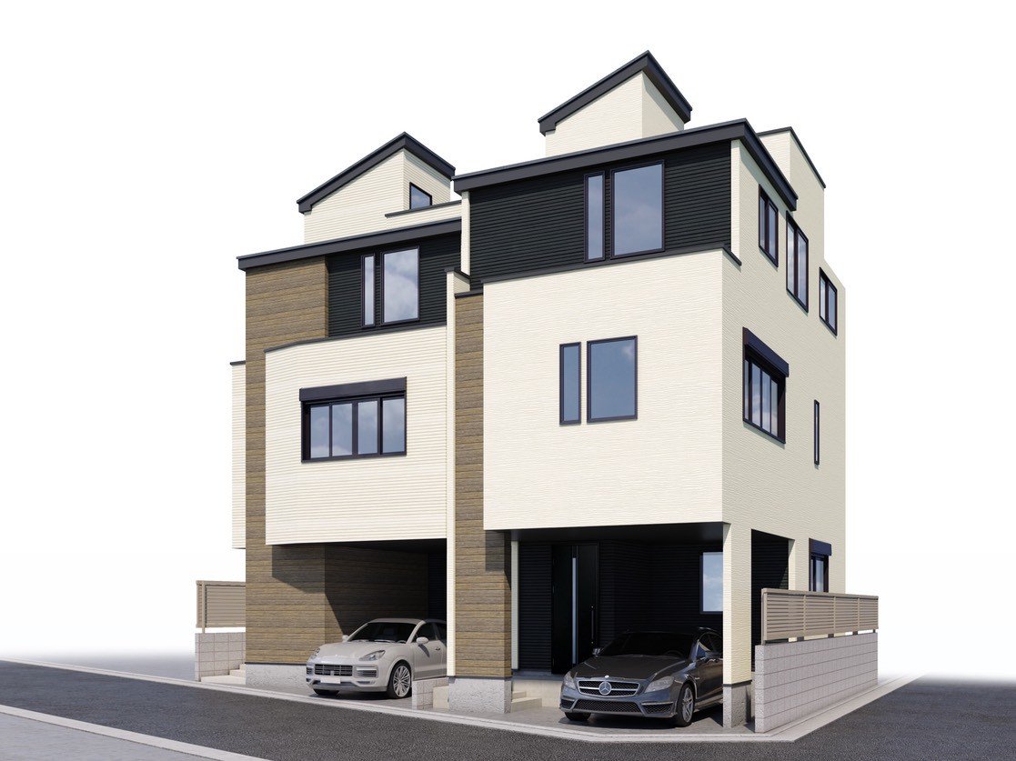 【外観完成予想図】風格と同時に遊び心を感じさせる、個性の光るデザイン。