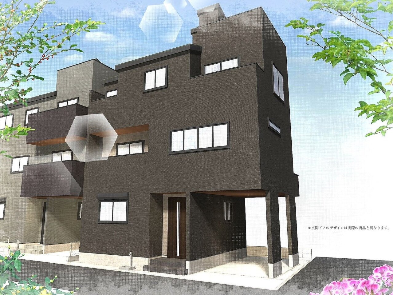 LDK広々20.8帖。採光通風を確保した心地よいリビング空間を2階に設けました。