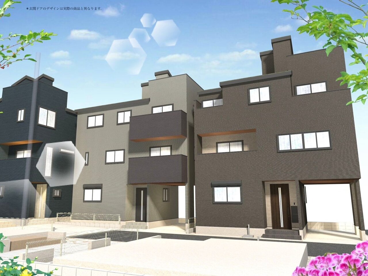 全室南向きの間取りで陽当たり良好です。