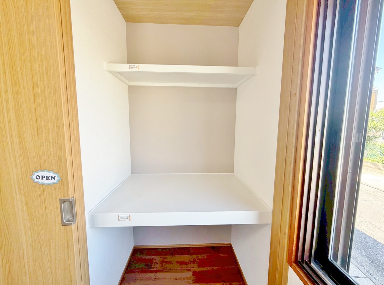 各お部屋にしっかりと収納スペースを設けてあります。