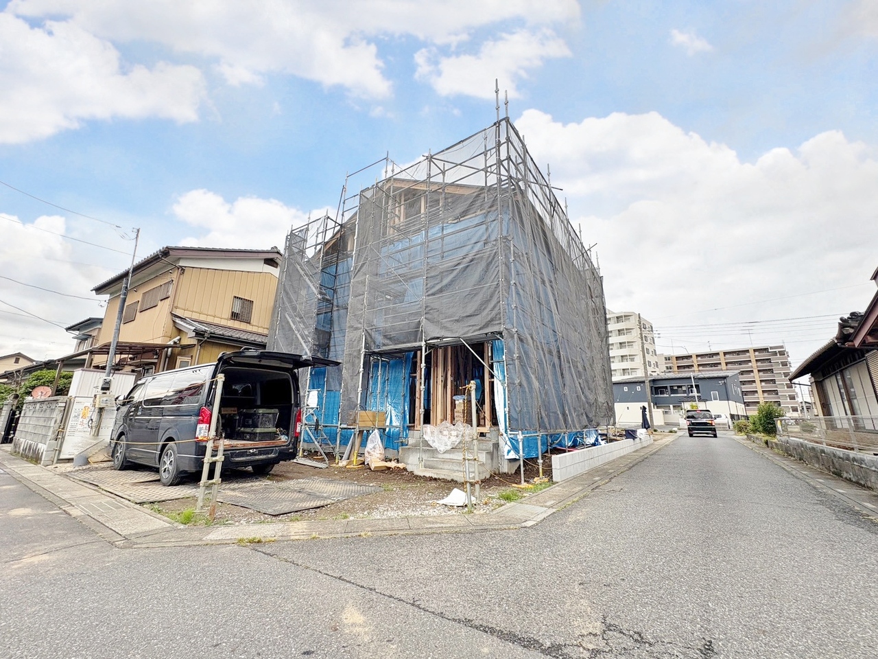 ゆとりの敷地57坪。回遊性がありスムーズな動線を確保しました。(令和8年6月 撮影)