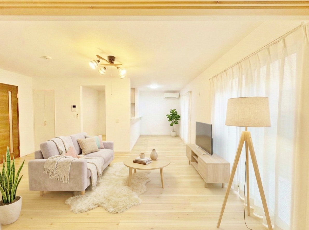 「空間が織り成す一つ先の住み心地」を雰囲気から演出。※現況物件写真にCG画像処理済み