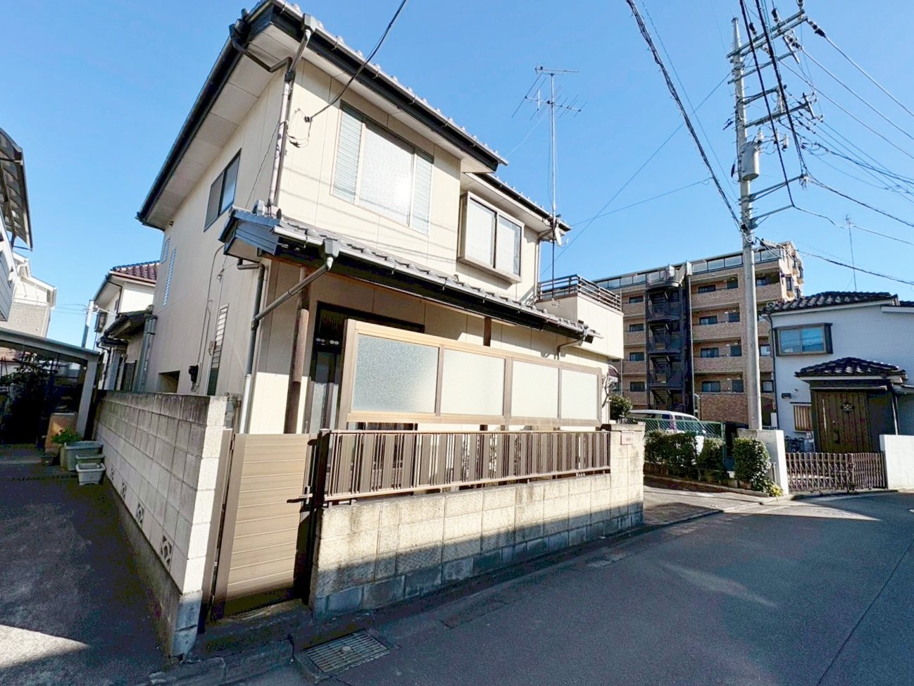 ゆとりの敷地51.6坪の整形地。(令和8年1月 撮影)