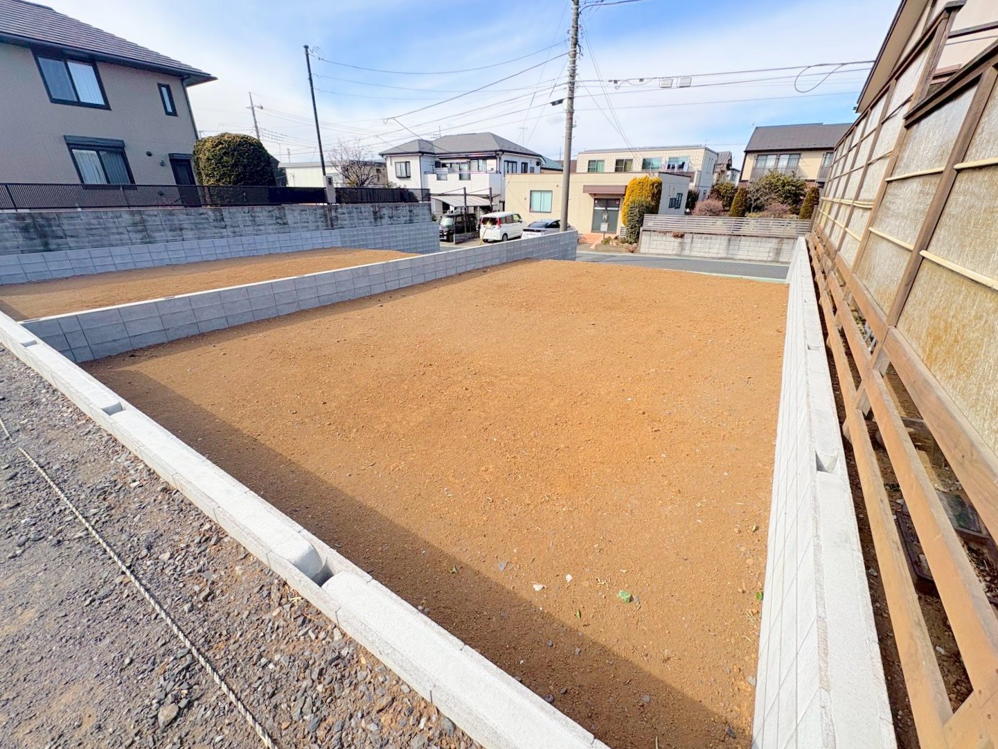 6m公道に面した、敷地面積34坪超の整形地です。(令和8年1月 撮影)