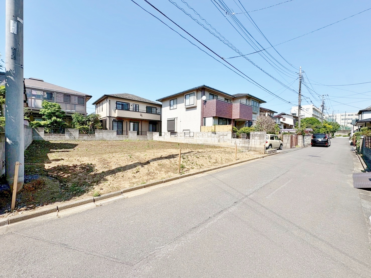 ゆとりの敷地40坪。お好きなハウスメーカーで建築できます。