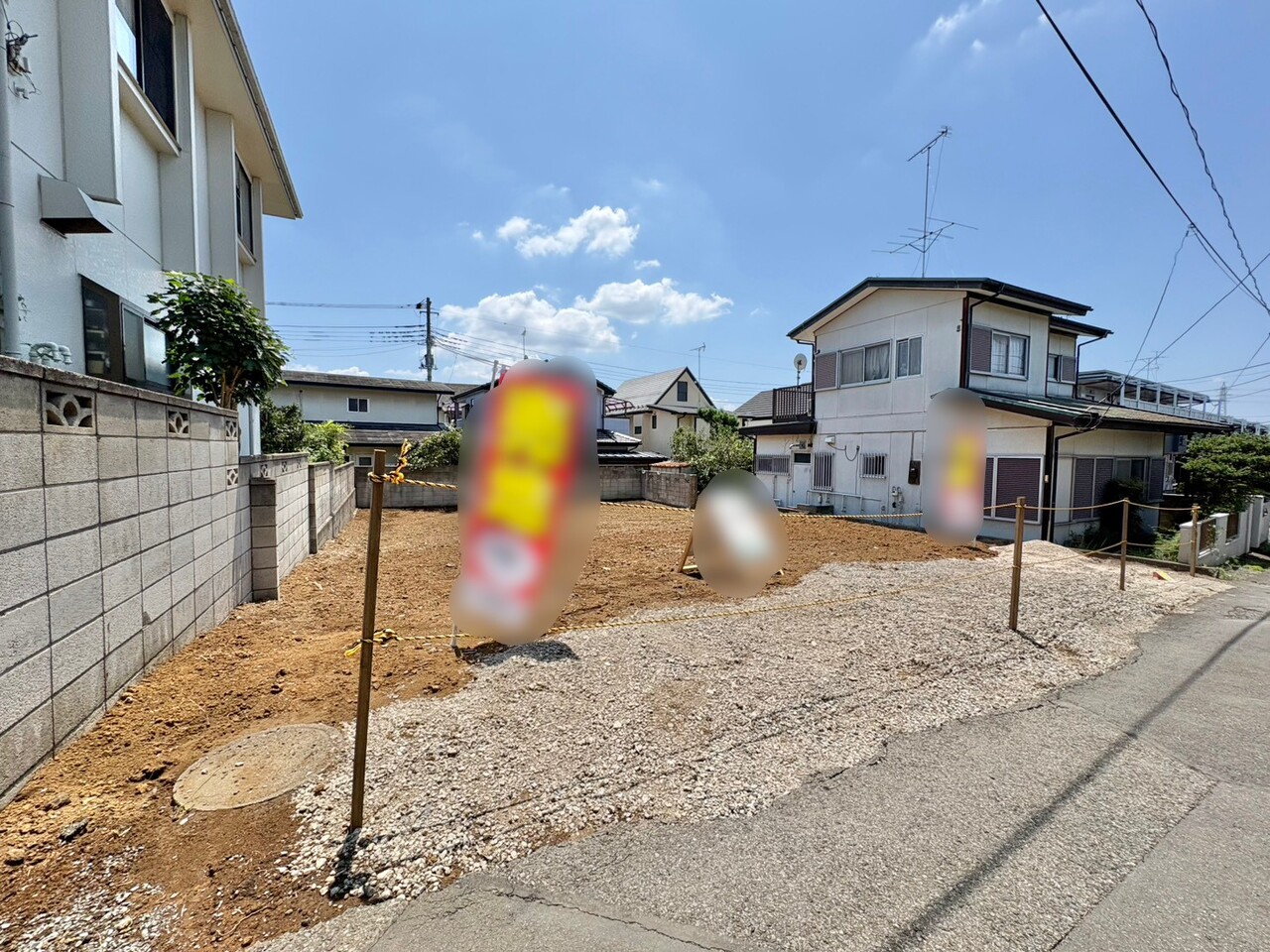 整形地でお庭のあるお住まいも可能です。(令和8年7月撮影)