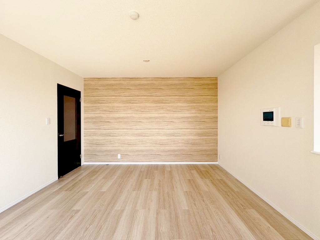 アクセントクロスで洗練された印象に。