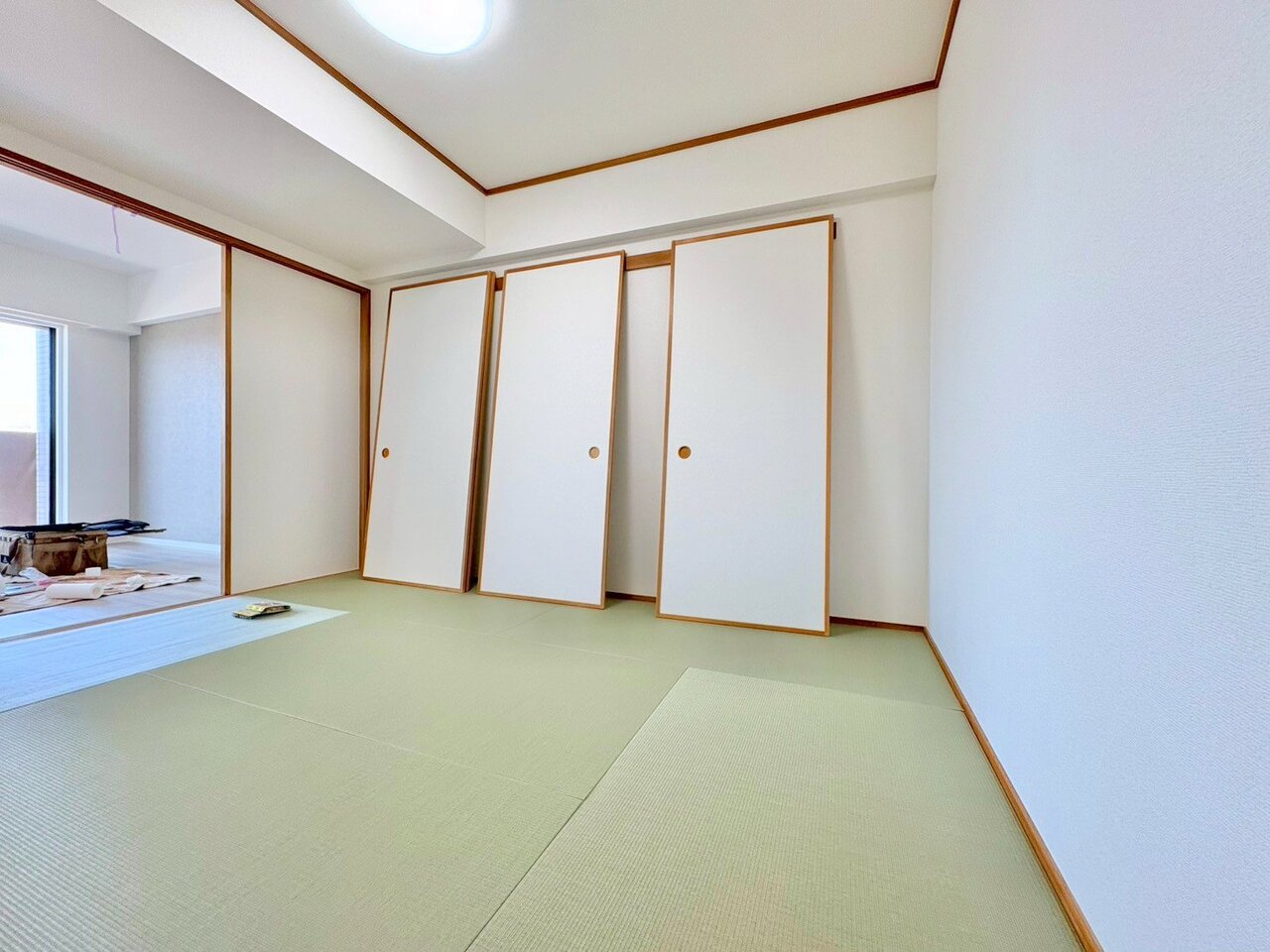 和室がある幸せ。時にはゆったりと畳の上で過ごしたいものです。