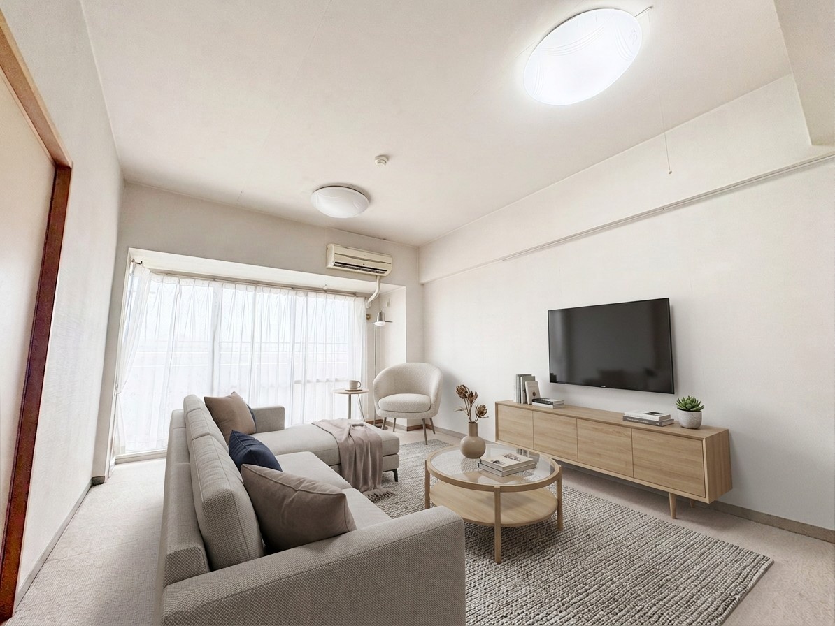 個性ある空間を演出し、住む人の幸せが育まれる場所。 ※現況写真にCGによる画像処理済み