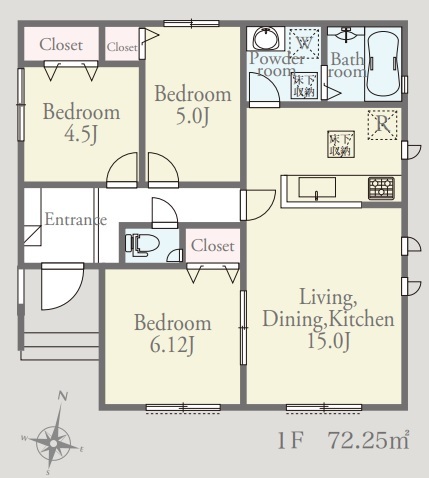 8号棟間取り図面のスライド画像