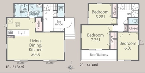 14号棟　間取り図面　2階　３LDK