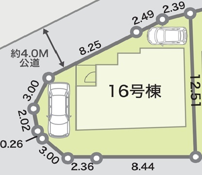 16号棟　区画図面のスライド画像