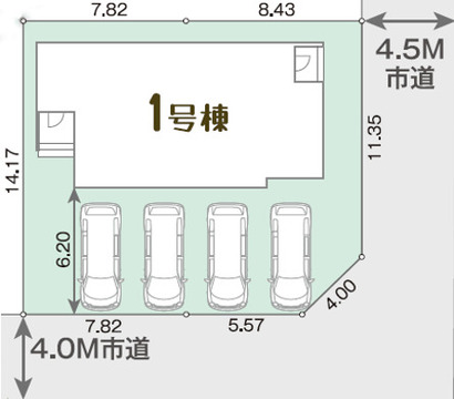 【１号棟】区画図
