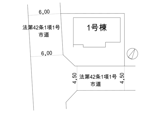 １号棟区画図のスライド画像
