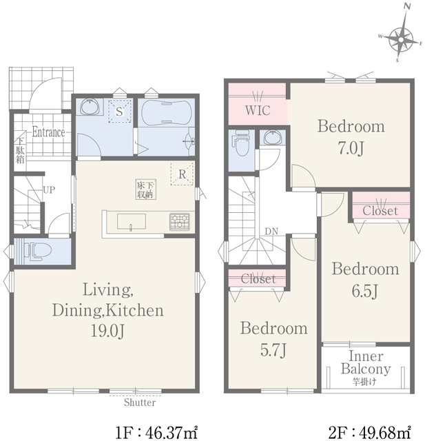 リナージュネクスジー熊本北区八景水谷３丁目　第１期の画像2