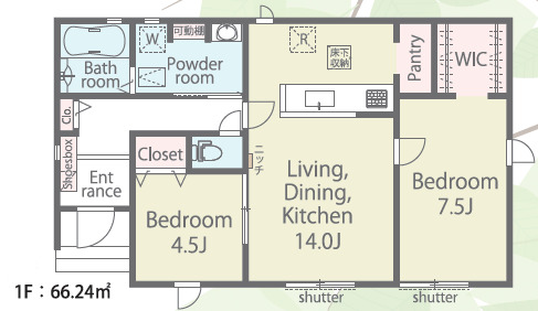 【2号棟】間取図のスライド画像