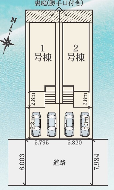 １号棟　区画図のスライド画像