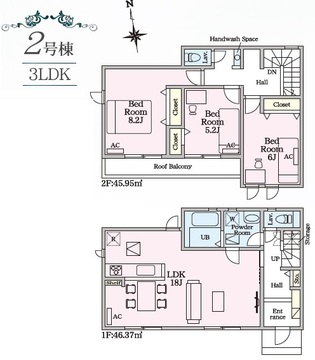 ２号棟　間取り図