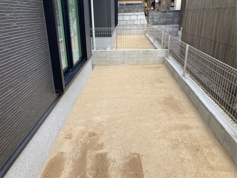 1号棟　南向きのお庭
