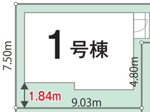 １号棟　区画図面