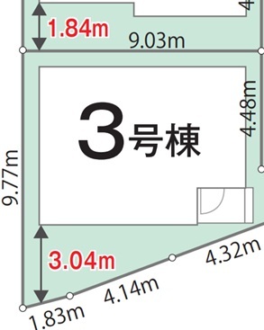 ３号棟　区画図面のスライド画像