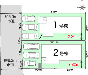 区画図のスライド画像