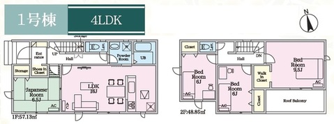 １号棟　間取り図