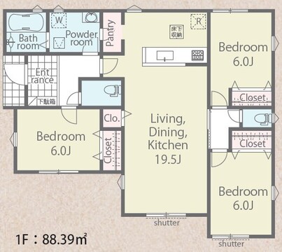１号棟　間取り図
