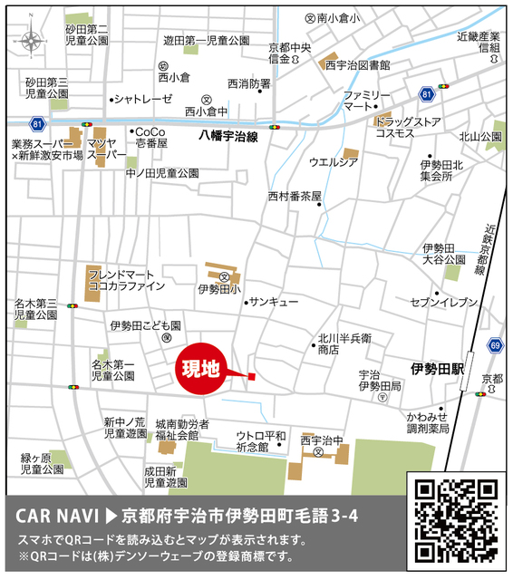 現地案内図のスライド画像