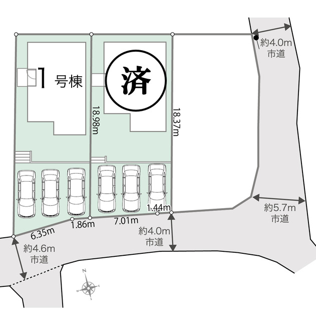区画図のスライド画像
