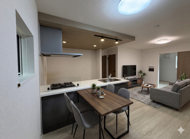 1号棟　ダイニングリビング<br>日々に癒しをもたらすくつろぎ空間のスライド画像
