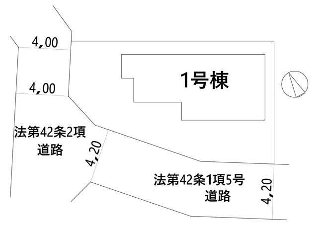 １号棟　区画図のスライド画像