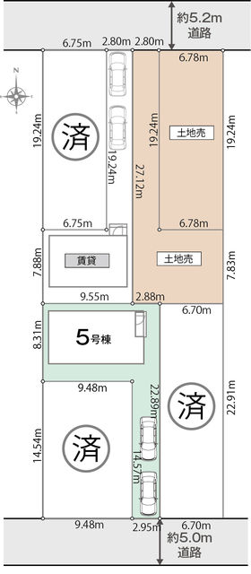 5号棟　区画図のスライド画像