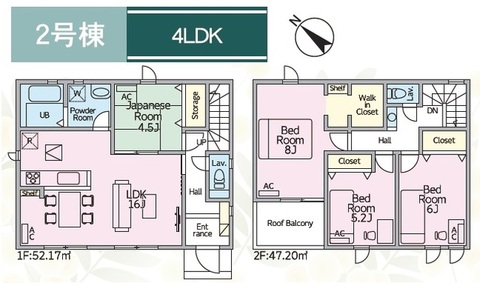 ２号棟　間取り図