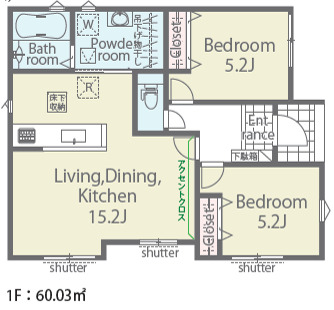 3号棟間取り図のスライド画像