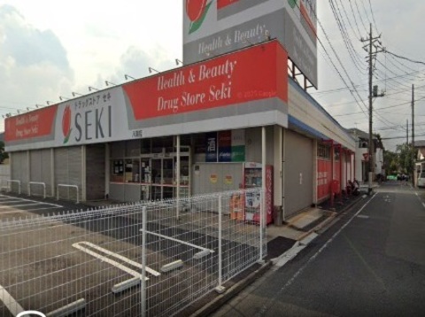 ドラッグストアセキ 八潮店：800m
