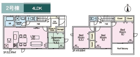 ２号棟　間取り図