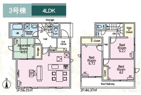 ３号棟　間取り図