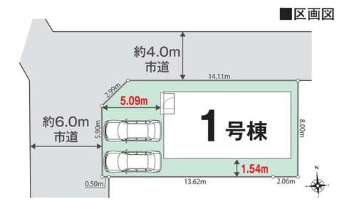 １号棟　区画図面
