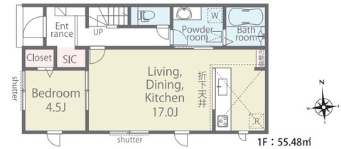 １号棟　１階間取り図面