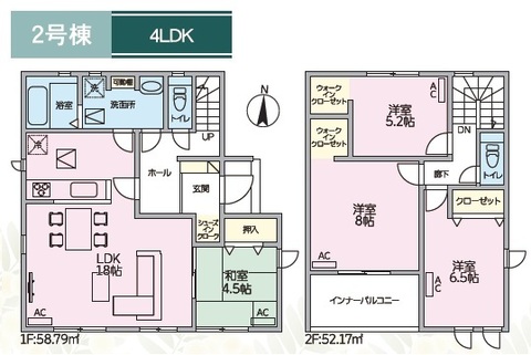 ２号棟　間取り図